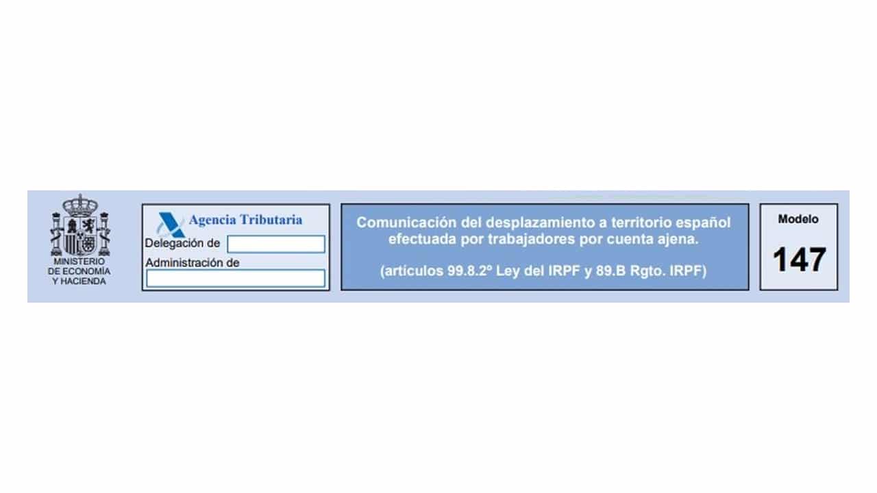 Cómo rellenar el Modelo 147